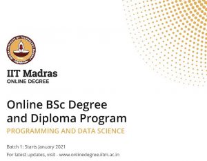 IIT Madras launches world’s first online BSc degree in Programming and Data Science